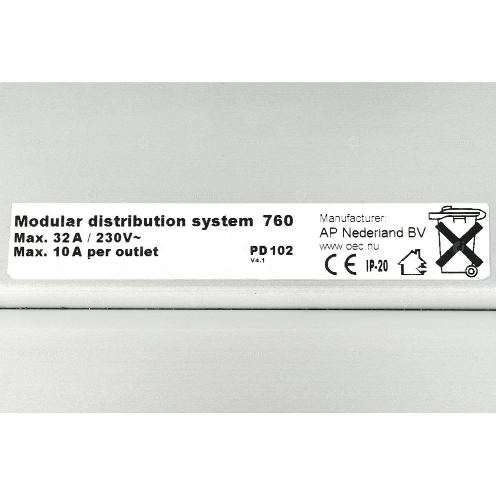 PD 102 AP NEDERLAND BV PD102 MODULAR DISTRIBUTION SYSTEM 760